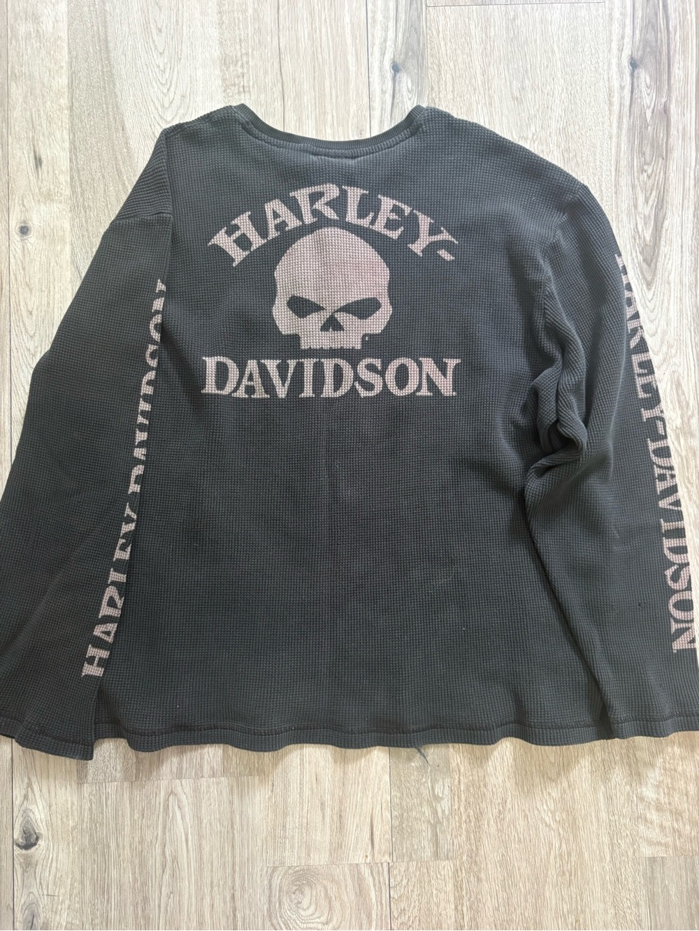 Harley-Davidson Black Long Sleeve Thermal Top